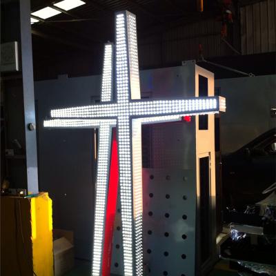 不銹鋼十字架+LED裸珠