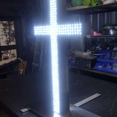 LED裸珠毛絲十字架